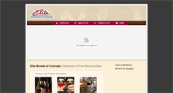 Desktop Screenshot of elite-brands.com